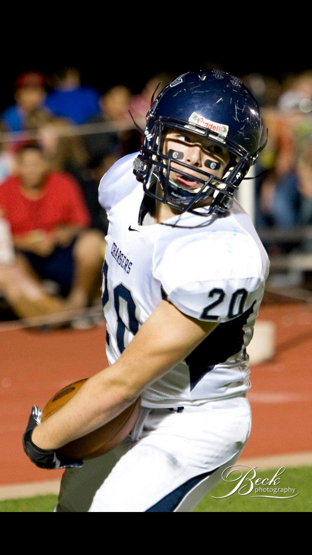 Austin Humphrey carrying the ball